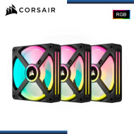 CORSAIR iCUE LINK QX120 RGB BLACK KIT DE INICIO PACKx3 120MMx25MM COOLER PARA CASE (PN:C0-9051002-WW)