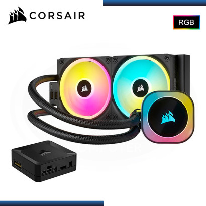 CORSAIR iCUE LINK H110i RGB AIO BLACK 240MM REFRIGERACION LIQUIDO AMD/INTEL (PN:CW9061001-WW)