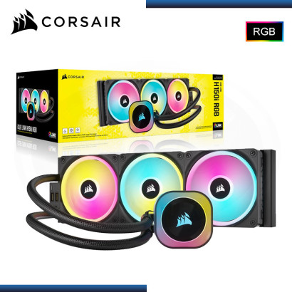CORSAIR iCUE LINK H150i RGB AIO BLACK 360MM REFRIGERACION LIQUIDO AMD/INTEL (PN:CW-9061003-WW)