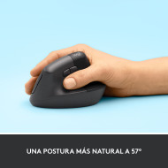 MOUSE LOGITECH LIFT VERTICAL ERGONOMICO BLACK BLUETOOH USB (PN:910-006466)