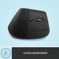 MOUSE LOGITECH LIFT VERTICAL ERGONOMICO BLACK BLUETOOH USB (PN:910-006466)