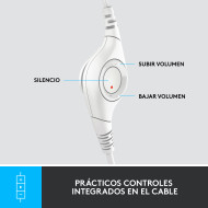 AUDIFONO LOGITECH H390 WHITE CON MICROFONO USB (PN:981-001285)