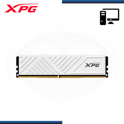 MEMORIA 16GB DDR4 XPG GAMMIX D35 WHITE BUS 3200MHZ CON DISIPADOR (PN:AX4U320016G16A-SWHD35)