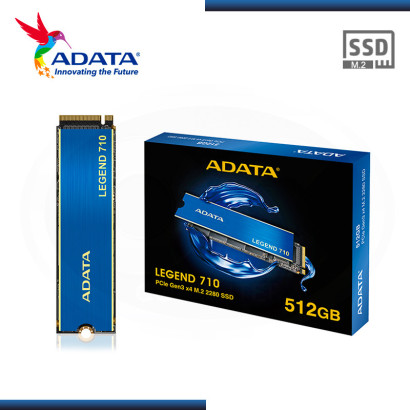 SSD 512GB ADATA LEGEND 710 NVMe M.2 2280 PCIe.GEN 3x4 (PN:ALEG-710-512GCS)