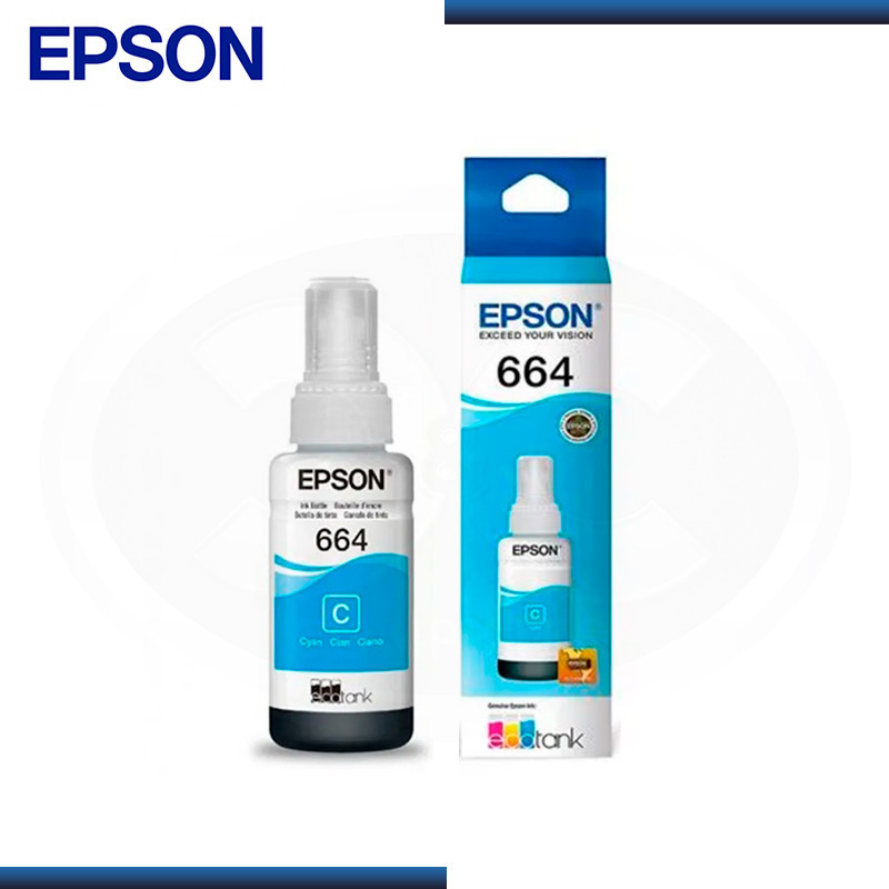 BOTELLA DE TINTA EPSON 664 CYAN 70ML (PN:T664220-AL)