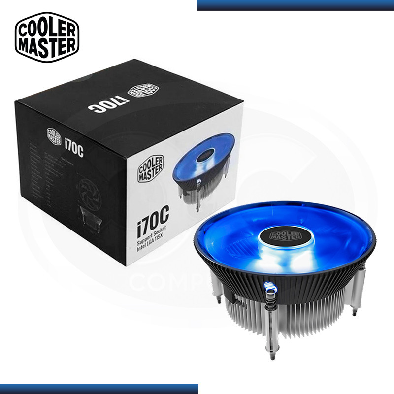 COOLER MASTER I70C LED BLUE REFRIGERACION AIRE INTEL (PN:RR-I70C-20PK-R1)