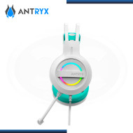 AUDIFONO ANTRYX IRIS-W TURQUOISE RAINBOW CON MICROFONO 7.1 VIRTUAL SURROUND (PN:AGH-7100WTE)