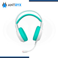 AUDIFONO ANTRYX IRIS-W TURQUOISE RAINBOW CON MICROFONO 7.1 VIRTUAL SURROUND (PN:AGH-7100WTE)