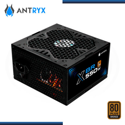 FUENTE ANTRYX XBR-550 550W 80 PLUS BRONZE BLACK (PN:FP-550W)