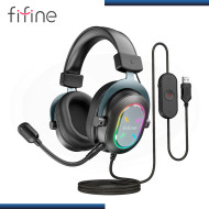 AUDIFONO FIFINE H6 RGB BLACK CON MICROFONO 7.1 VIRTUAL COMPATIBLE MULTIPLATAFORMA