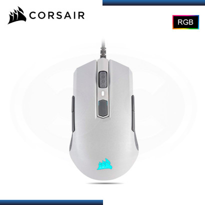 MOUSE CORSAIR M55 RGB PRO WHITE 12400 DPI USB (PN:CH-9308111-NA)