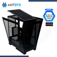 CASE ANTRYX FX 950 ARGB BLACK SIN FUENTE VIDRIO TEMPLADO USB 3.1/USB 3.0 (PN:AC-FX9050K)