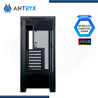 CASE ANTRYX FX 950 ARGB BLACK SIN FUENTE VIDRIO TEMPLADO USB 3.1/USB 3.0 (PN:AC-FX9050K)