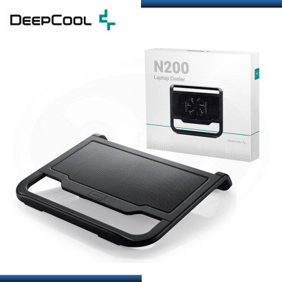 DEEPCOOL N200 BLACK 1 FAN CONEXIÓN USB COOLER PARA LAPTOP (PN:DP-N11N-N200)