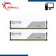 MEMORIA 32GB (16GBx2) DDR5 G.SKILL RIPJAWS S5 WHITE BUS 600MHz (PN:F5-5600J3238F16GX2-RS5W)