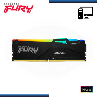 MEMORIA 8GB DDR5 KINGSTON FURY BEAST BLACK BUS 5600MHz (PN:KF556C40BBA-8)