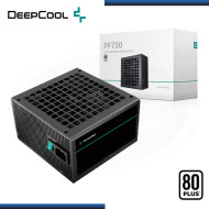 FUENTE DEEPCOOL PF750 BLACK 750W 80 PLUS WHITE (PN:R-PF750D-HA0B-US)