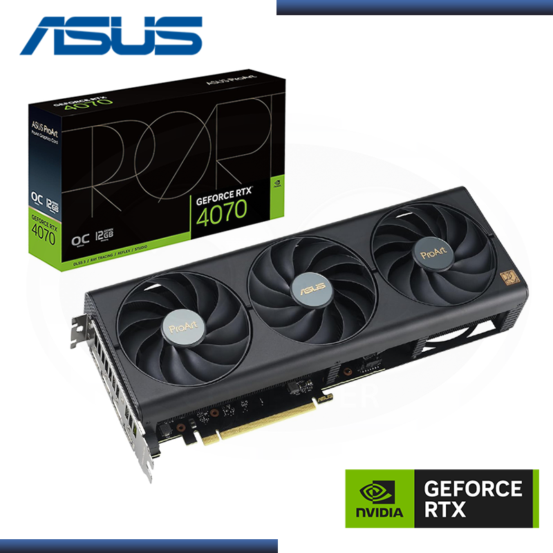 ASUS GEFORCE RTX 4070 12GB GDDR6X 192BITS PROART OC EDITION (PN:90YV0J11-M0AA00)