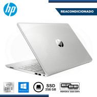 LAPTOP HP 15-DW1024WM CI3-10110U 15.6"/MEMORIA 4GB DDR4 + MEMORIA 8GB DDR4/SSD 256GB/WIN 10H/INGLES "REACONDICIONADO"