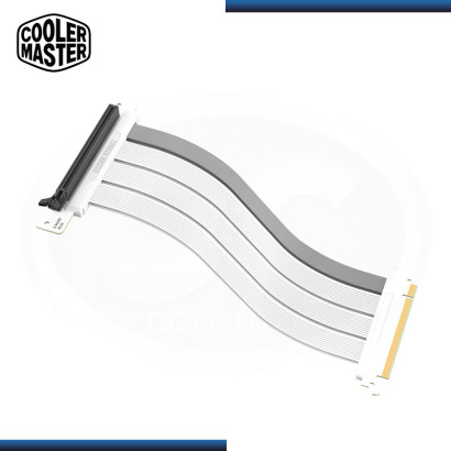 CABLE RISER COOLER MASTER PCI-E WHITE GRAY 4.0 X16 300MM (PN:MCA-U000C-WPCI40-300)