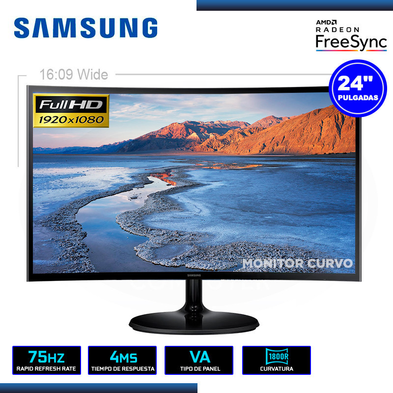 Este monitor de 27 pulgadas de Samsung con panel curvo y 75 Hz es