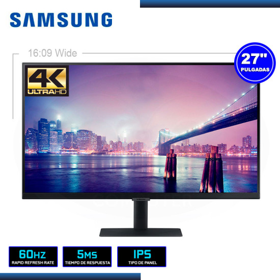 MONITOR LED 27" SAMSUNG LS27A700NWLXPE 3840x2160 HDMI DP 5MS/60Hz