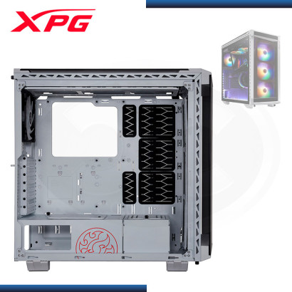 CASE XPG BATTLECRUISER WHITE SIN FUENTE VIDRIO TEMPLADO USB-C/USB 3.0 (PN:BATTLECRUISER-WHCWW)