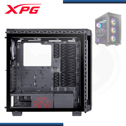 CASE XPG BATTLECRUISER BLACK SIN FUENTE VIDRIO TEMPLADO USB-C/USB 3.0 (PN:BATTLECRUISER-BKCWW)