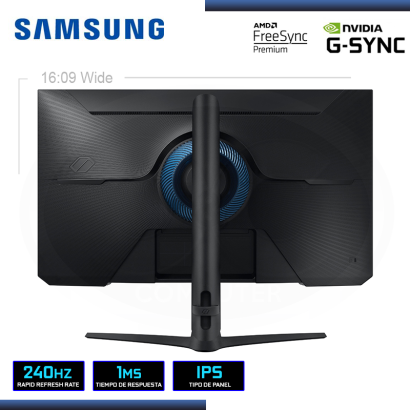 MONITOR LED 27" SAMSUNG LS27BG402ENXGO ODYSSEY G4 1920x1080 HDMI DP 1MS/240Hz/FREESYNC PREMIUM/COMPATIBLE NVIDIA G-SYNC