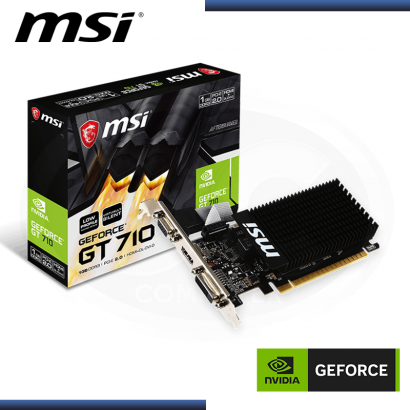 MSI GEFORCE GT 710 1GB 64BITS DDR3 (PN:GT 710 1GD3H LP)