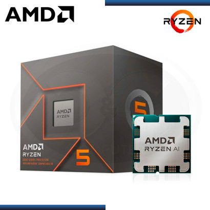 PROCESADOR AMD RYZEN 5 8500G 3.5GHz/5.0 GHz 16MB 6 CORE AM5 BOX (PN:100-100000931BOX)