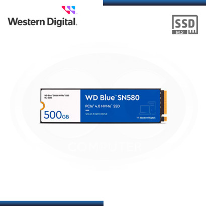 SSD 500GB GO WESTERN DIGITAL BLUE SN580 M.2 2280 NVMe PCIe GEN4 (PN:WDS500G3B0E-00CHF0)