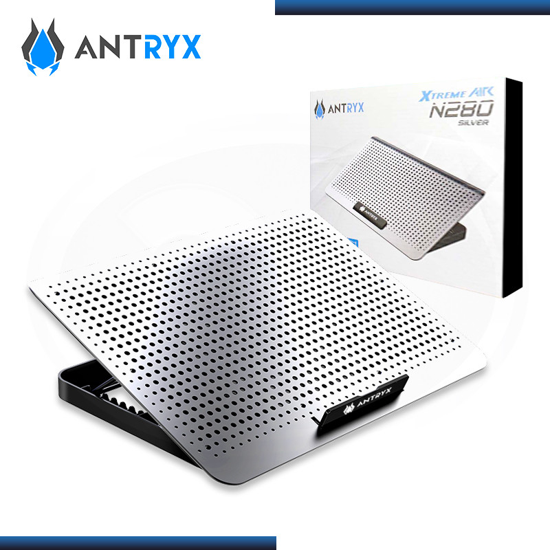 ANTRYX N280 SILVER XTREME AIR 15.6" + 2 PUERTOS USB COOLER PARA LAPTOP (PN:ACP-N280S)