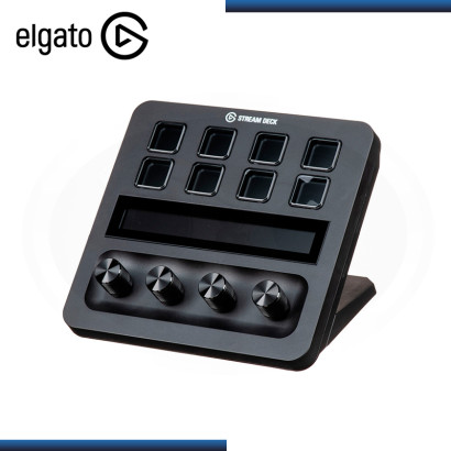 TECLADO ELGATO STREAM DECK+ BLACK 8 TECLAS LCD PERSONALIZABLE (PN:10GBD9901)