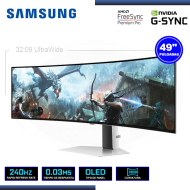 MONITOR OLED 49" SAMSUNG LS49CG930SLXPE CURVO 5120x1440 HDMI DP 0.03MS/240Hz/FREESYNC PREMIUM PRO/COMPATIBLE NVIDIA G-SYNC