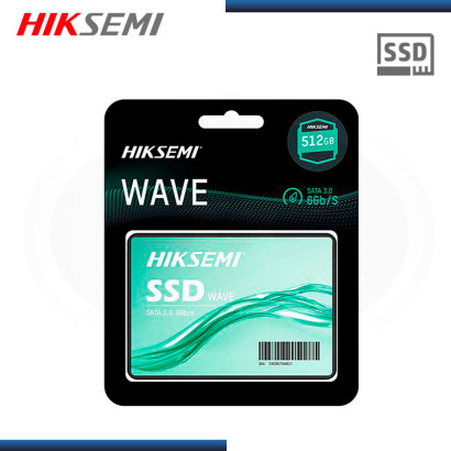 SSD 512GB HIKSEMI WAVE(S) SATA III FORMATO 2.5" (PN:HS-SSD-WAVE(S) 512G)