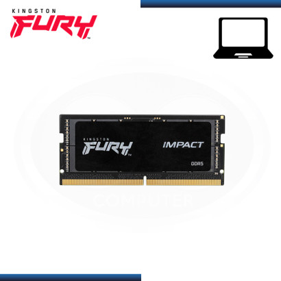 MEMORIA 16GB DDR5 KINGSTON FURY IMPACT SODIMM BUS 5600MHz (PN:KF556S40IB/16)