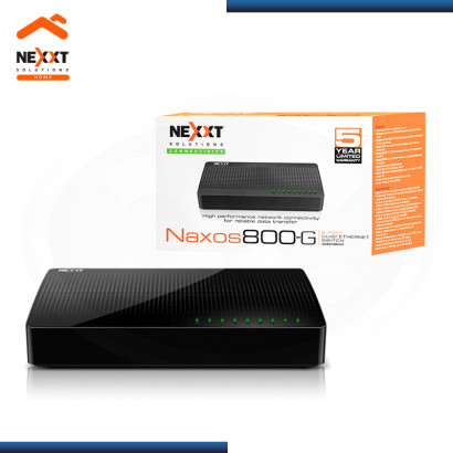 SWITCH NEXXT NAXOS 800-G 8 PUERTOS 10/100/1000MBPS (PN:ASBDT084U2)