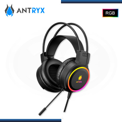 KIT ANTRYX GC3100 X3 BLACK RGB TECLADO SWITCH BLUE + AUDIFONO + TECLADO + MOUSE (PN:AGC-3100X3KBL-SP)