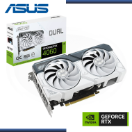 ASUS GEFORCE RTX 4060 8GB GDDR6 128BITS DUAL OC WHITE (PN:90YV0JC2-MVAA00)