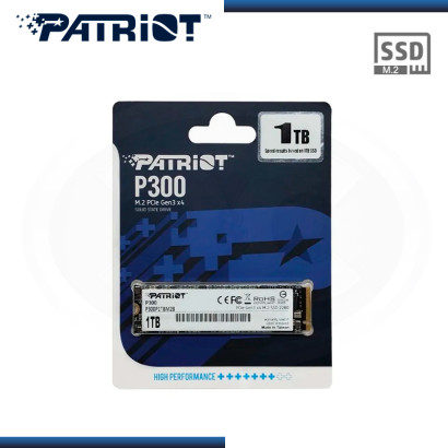 SSD 1TB PATRIOT P300 M.2 2280 NVMe PCle (PN:P300P1TBM28)