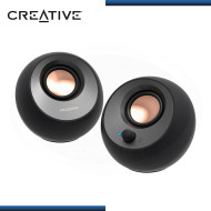 PARLANTES CREATIVE PEBBLE V3 BLACK ALTAVOZ DE ESCRITORIO 2.0 CONECTIVIDAD USB-C BLUETOOTH 5.0 (PN:51MF1700AA000)