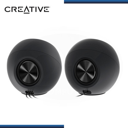 PARLANTES CREATIVE PEBBLE V2 BLACK ALTAVOZ DE ESCRITORIO 2.0 CONECTIVIDAD USB-C (PN:51MF1695AA000)