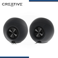 PARLANTES CREATIVE PEBBLE V2 BLACK ALTAVOZ DE ESCRITORIO 2.0 CONECTIVIDAD USB-C (PN:51MF1695AA000)