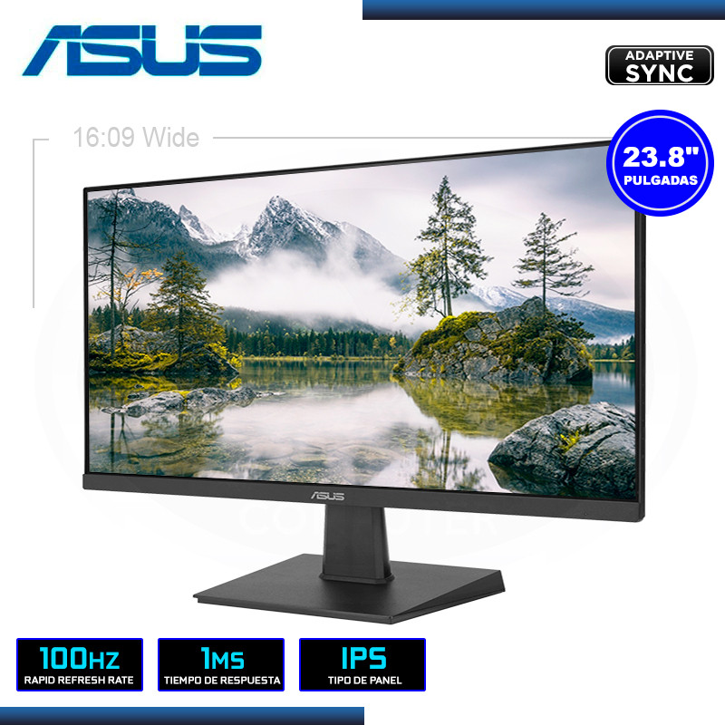 MONITOR LED 23.8" ASUS VA24EHF 1920x1080 HDMI 1MS/100Hz/ADAPTIVE SYNC ...