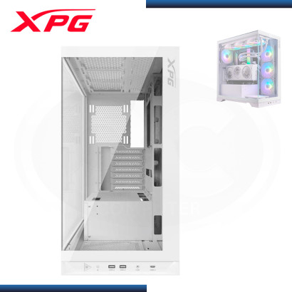 CASE XPG INVADER X BLANCO SIN FUENTE VIDRIO TEMPLADO USB 3.2 (PN:INVADERXMTWOF-WHCWW)