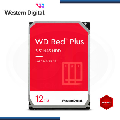 DISCO DURO 12TB WD RED PLUS NAS WARE SATA 6GB/s (PN:WD120EFBX)