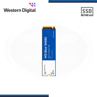 SSD 2TB WESTERN DIGITAL BLUE SN580 M.2 2280 NVMe PCIe GEN4 (PN:WDS200T3B0E-00CHF0)