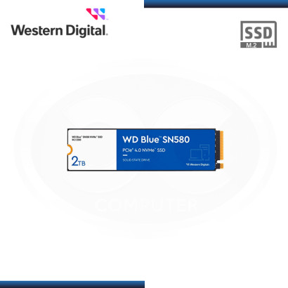 SSD 2TB WESTERN DIGITAL BLUE SN580 M.2 2280 NVMe PCIe GEN4 (PN:WDS200T3B0E-00CHF0)