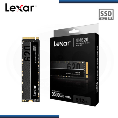 SSD 512GB LEXAR NM620 M.2 2280 NVMe PCIe3x4 (PN:LNM620X512G-RNNNG)